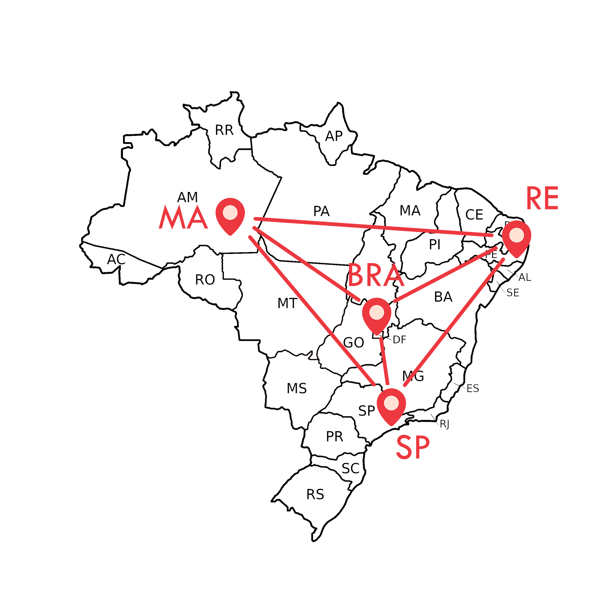 mapa da empresa